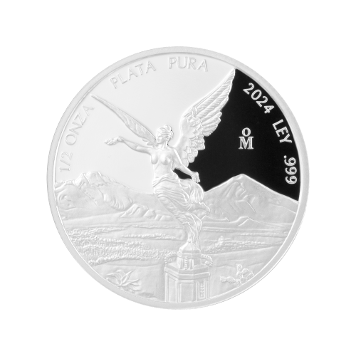 Pièce 1/2 once d'argent Épreuve numismatique Libertad mexicaine 2024 | Monnaie mexicaine