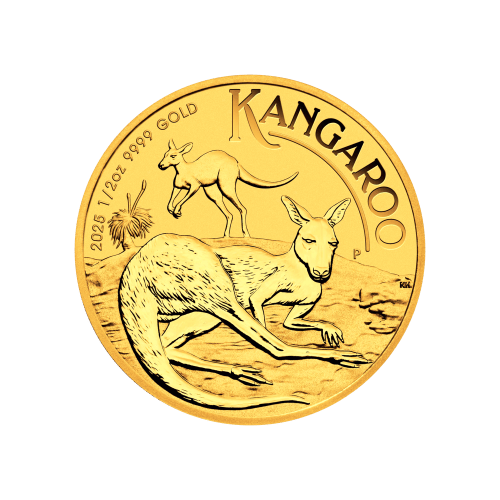 Pièce 1/2 once d'or Kangourou australien 2025 | Monnaie de Perth