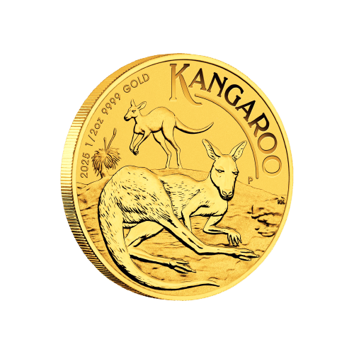 Pièce 1/2 once d'or Kangourou australien 2025 | Monnaie de Perth