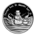 Ronde 1 once d'argent Que la neige tombe : Bonhomme de neige | Monnaie de SilverTowne