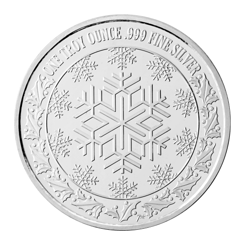 1 oz 2024 Patriotic Santa Silver Round | Silvertowne Mint