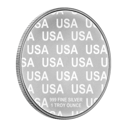 Ronde 1 once d'argent coloré Donald Trump : 47e président des États-Unis 2024 | Sunshine Minting