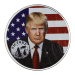 Ronde 1 once d'argent coloré Donald Trump : 47e président des États-Unis 2024 | Sunshine Minting