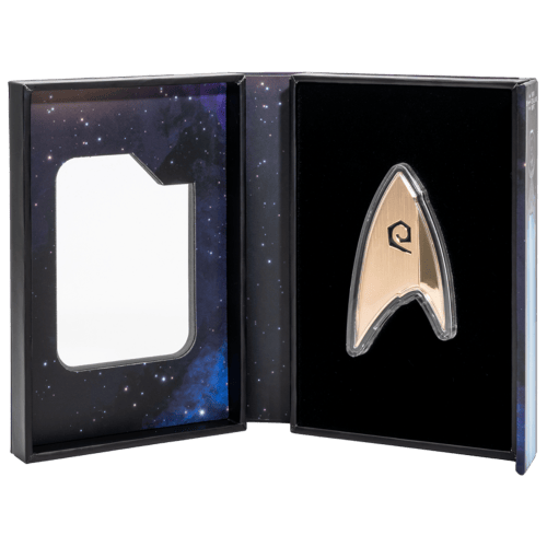 1 oz 2024 Star Trek: Starfleet Divisions Operations Insignia Copper Plated Silver Coin | Agoro by New Zealand Mint