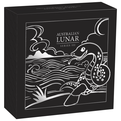 2 oz 2025 Lunar Year of the Snake Antiqued Silver Coin | Perth Mint