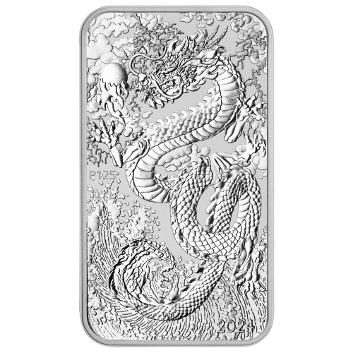 1 oz 2024 Dragon Rectangular Silver Coin | Perth Mint | Silver