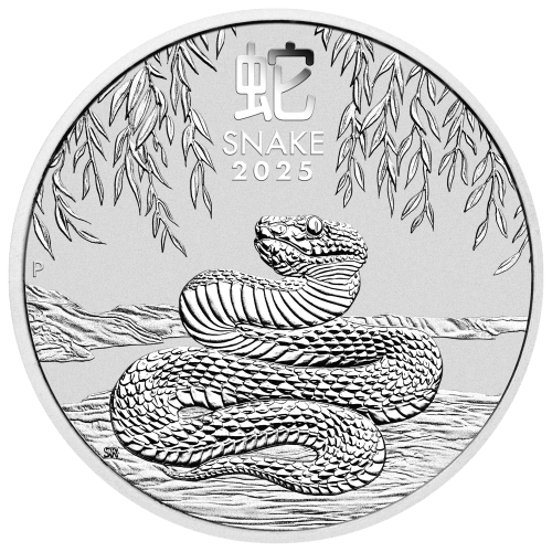 5 oz 2025 Lunar Year of the Snake Silver Coin | Perth Mint