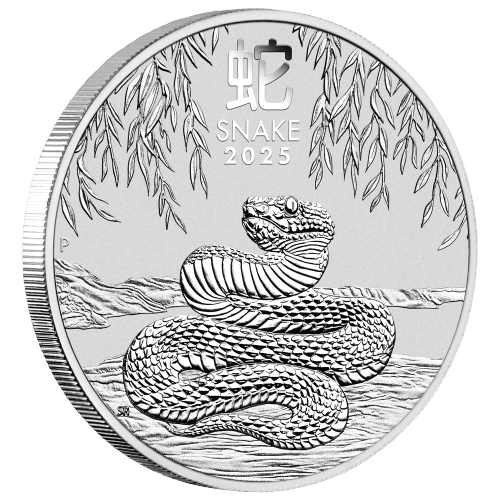 5 oz 2025 Lunar Year of the Snake Silver Coin | Perth Mint