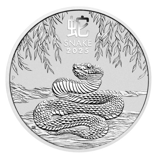 2 oz 2025 Lunar Year of the Snake Silver Coin | Perth Mint