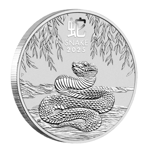 2 oz 2025 Lunar Year of the Snake Silver Coin | Perth Mint