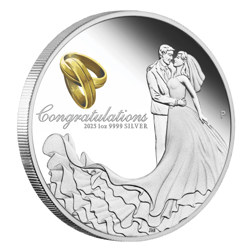 1 oz 2025 Wedding Proof Silver Coin | Perth Mint