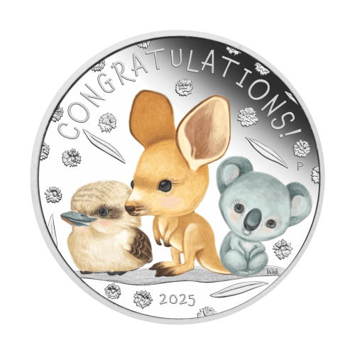 1/2 oz 2025 Australian Baby Animals Newborn Silver Coin | Perth Mint