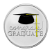 1 oz Congrats Graduate Colorized Silver Round | Silvertowne Mint