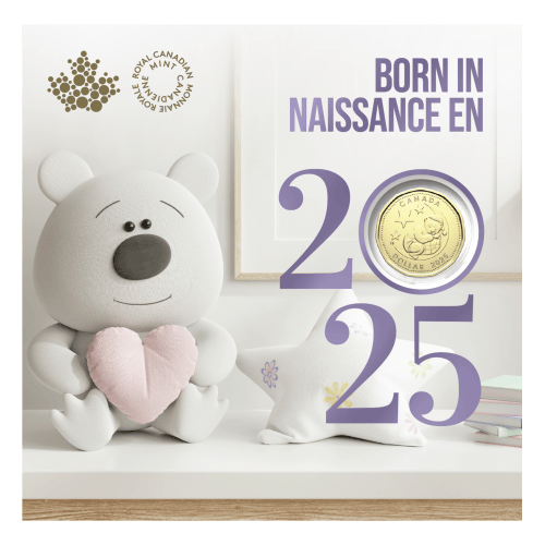 Set of 5 x 2025 Newborn Baby Gift Coins | Royal Canadian Mint