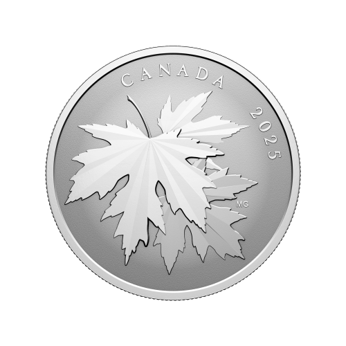 Pièce 1/2 once d'argent épreuve inverse Étincelantes feuilles d'érable 2025 | Monnaie royale canadienne