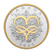 Pièce 1 once d'argent doré Célébrez l'amour 2025 | Monnaie royale canadienne