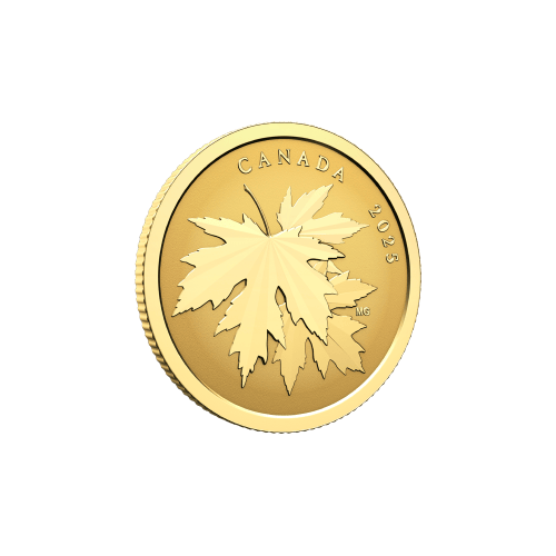 Pièce 1/4 once d'or épreuve inverse Étincelante feuille d'érable 2025 | Monnaie royale canadienne
