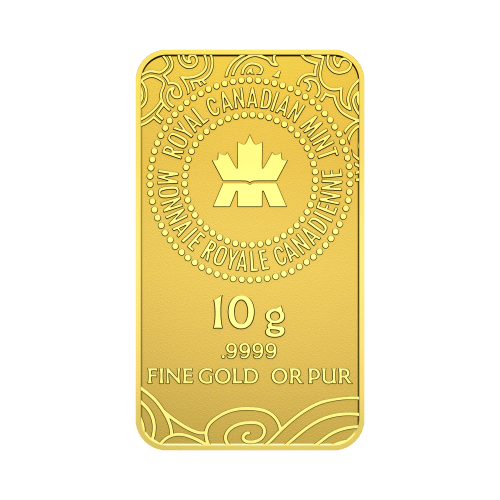10 gram 2025 Lunar Year of the Snake Gold Bar | Royal Canadian Mint