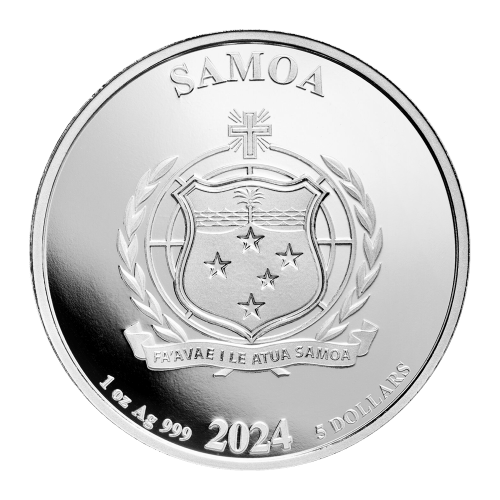 Pièce 1 once d'argent coloré Superman 2024 | Samoa