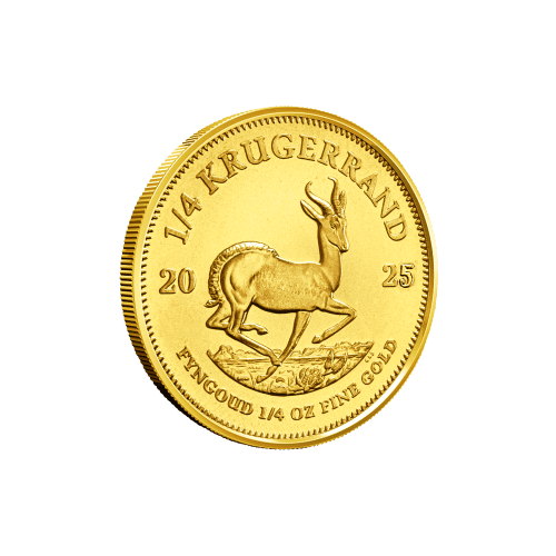 Pièce 1/4 once d'or Krugerrand 2025 | Raffinerie de Rand