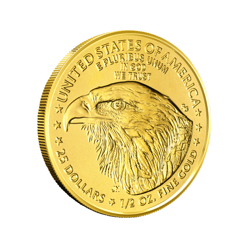 Pièce 1/2 once d'or Aigle américain 2025 | Monnaie des États-Unis