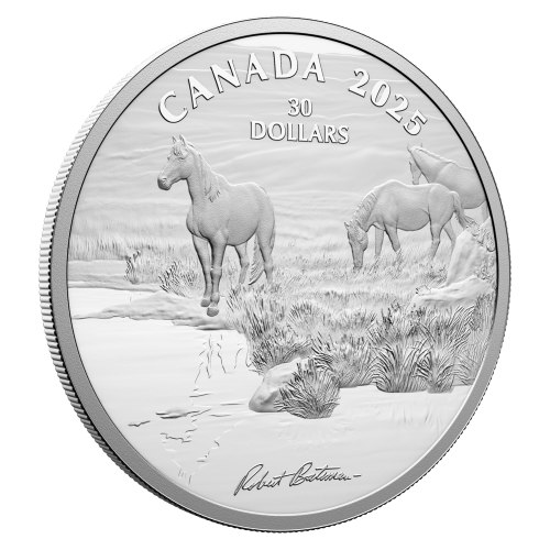 2 oz 2025 Robert Bateman: Mustang Country Silver Coin | Royal Canadian Mint