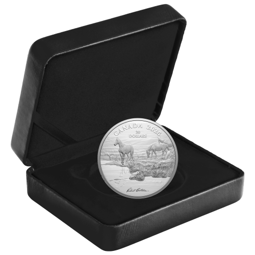 2 oz 2025 Robert Bateman: Mustang Country Silver Coin | Royal Canadian Mint