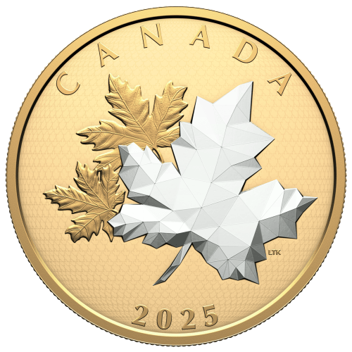 Pièce 5 onces d’argent Épreuve numismatique Feuilles d’érable en mouvement 2025 | Monnaie royale canadienne