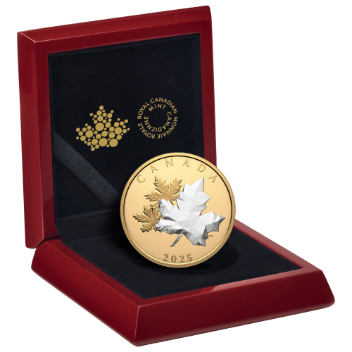 Pièce 5 onces d’argent Épreuve numismatique Feuilles d’érable en mouvement 2025 | Monnaie royale canadienne