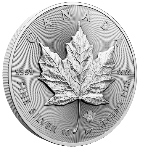 10 kilo 2025 Canadian Maple Leaf Silver Coin | Royal Canadian Mint