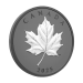 Pièce 1 once d’argent Feuille d’érable élégante plaquée de rhodium noir 2025 | Monnaie royale canadienne