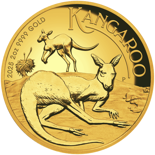 2 oz 2025 Australian Kangaroo Proof High Relief Gold Coin | Perth Mint