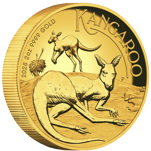 2 oz 2025 Australian Kangaroo Proof High Relief Gold Coin | Perth Mint