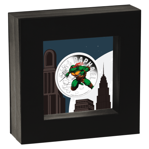 Pièce 1 once d’argent Épreuve numismatique Tortues Ninja : Raphael colorée 2025 | Monnaie de Perth