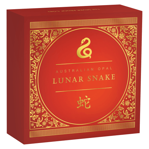 Pièce 1 once d'argent Épreuve numismatique Série Lunaire Opales australiennes : Année lunaire du Serpent 2025 | Monnaie de Perth