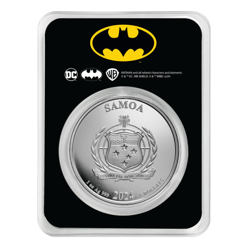 1 oz 2024 DC Comics: Batman Colourized Silver Coin | Samoa