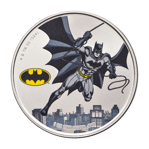 1 oz 2024 DC Comics: Batman Colourized Silver Coin | Samoa