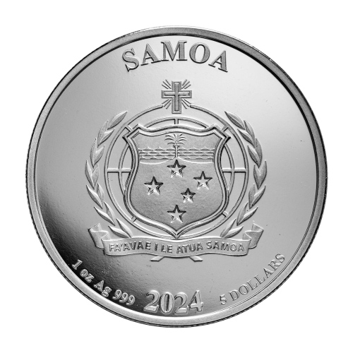 1 oz 2024 DC Comics: Batman Colourized Silver Coin | Samoa