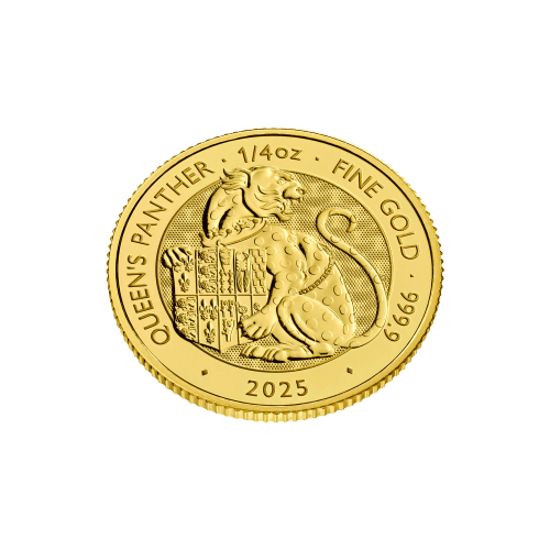 Pièce 1/4 once d'or Les bêtes de Tudor : Panther de la Reine 2025 | La Monnaie royale