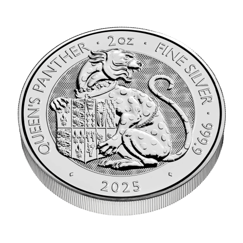 2 oz 2025 Tudor Beasts: Queen's Panther Silver Coin | The Royal Mint