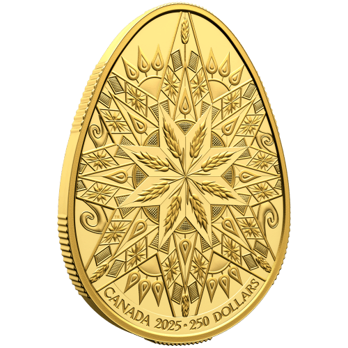 2025 Pysanka Egg Shaped Gold Coin | Royal Canadian Mint