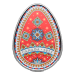 1 oz 2025 Pysanka Egg Shaped Colourized Silver Coin | Royal Canadian Mint