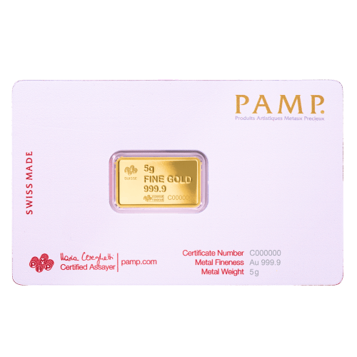 5 gram America the Free: American Buffalo Gold Bar | PAMP Suisse