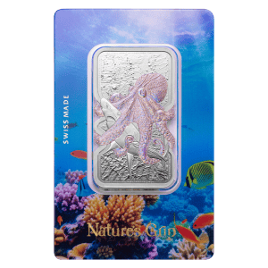 1 oz 2025 Nature's Grip: Giant Octopus Silver Bar | PAMP Suisse