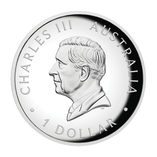 1 oz 2025 Australian Kangaroo High Relief Colourized Proof Silver Coin | Perth Mint