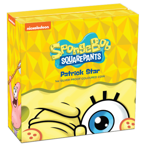 1 oz 2025 SpongeBob SquarePants: Patrick Star Colourized Proof Silver Coin | Perth Mint