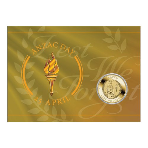 $1 2025 Anzac Day Bronze Coin in Card | Perth Mint
