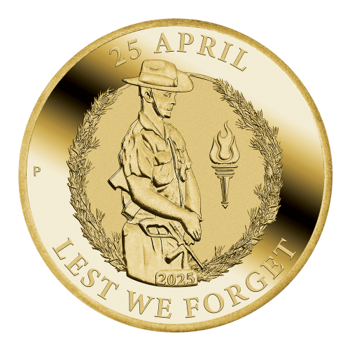$1 2025 Anzac Day Bronze Coin in Card | Perth Mint