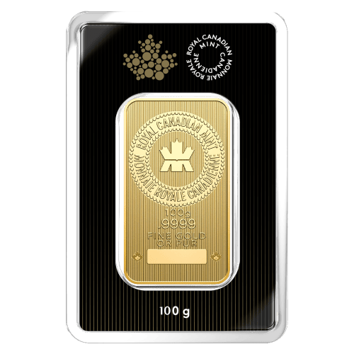 100 gram Gold Bar | Royal Canadian Mint