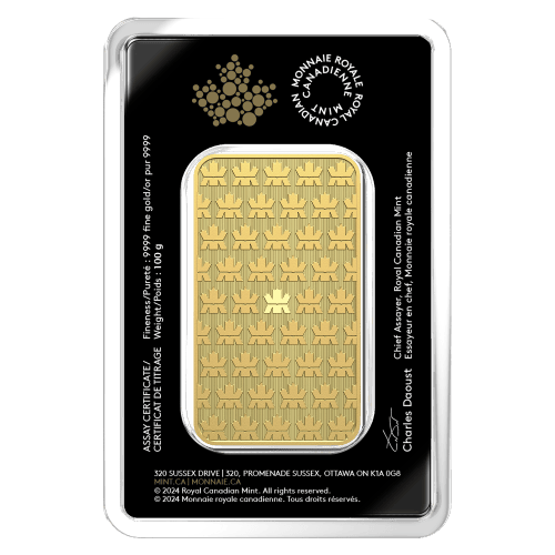 100 gram Gold Bar | Royal Canadian Mint